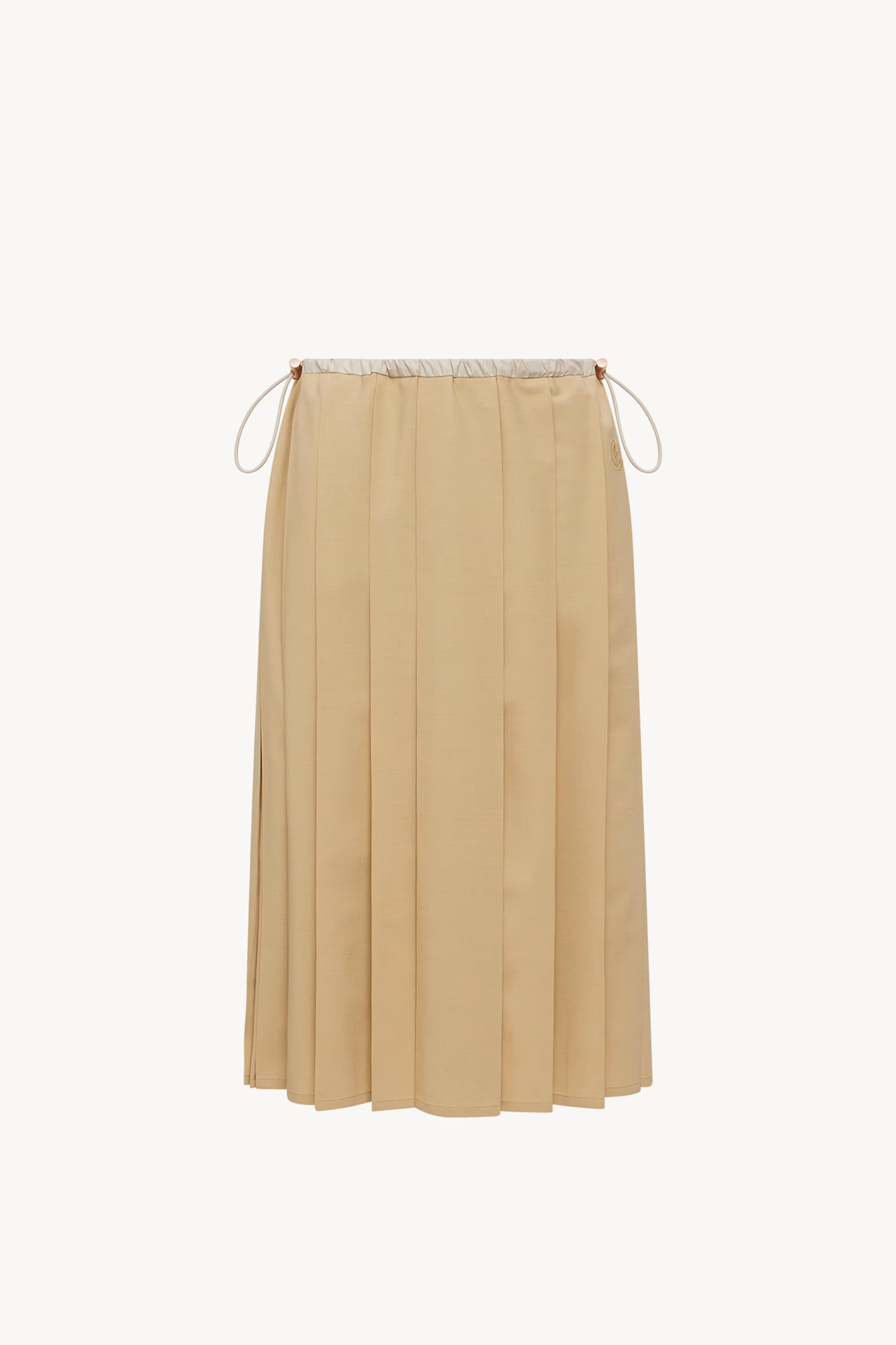 Pleated Midi Skirt Women Beige Moncler 2